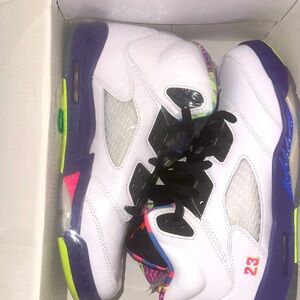 JORDAN RETO 5s (GS) 🔥🔥🔥🔥💜💜💜BRAND NEW NEVER WORN‼️‼️
